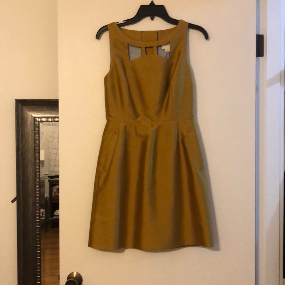 Fancy gold cocktail dress